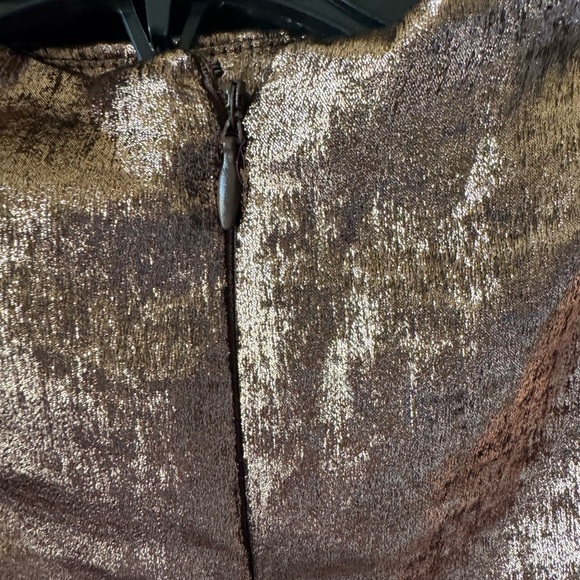 Metallic Brown/copper Long Sleeve Top - Picture 3 of 6